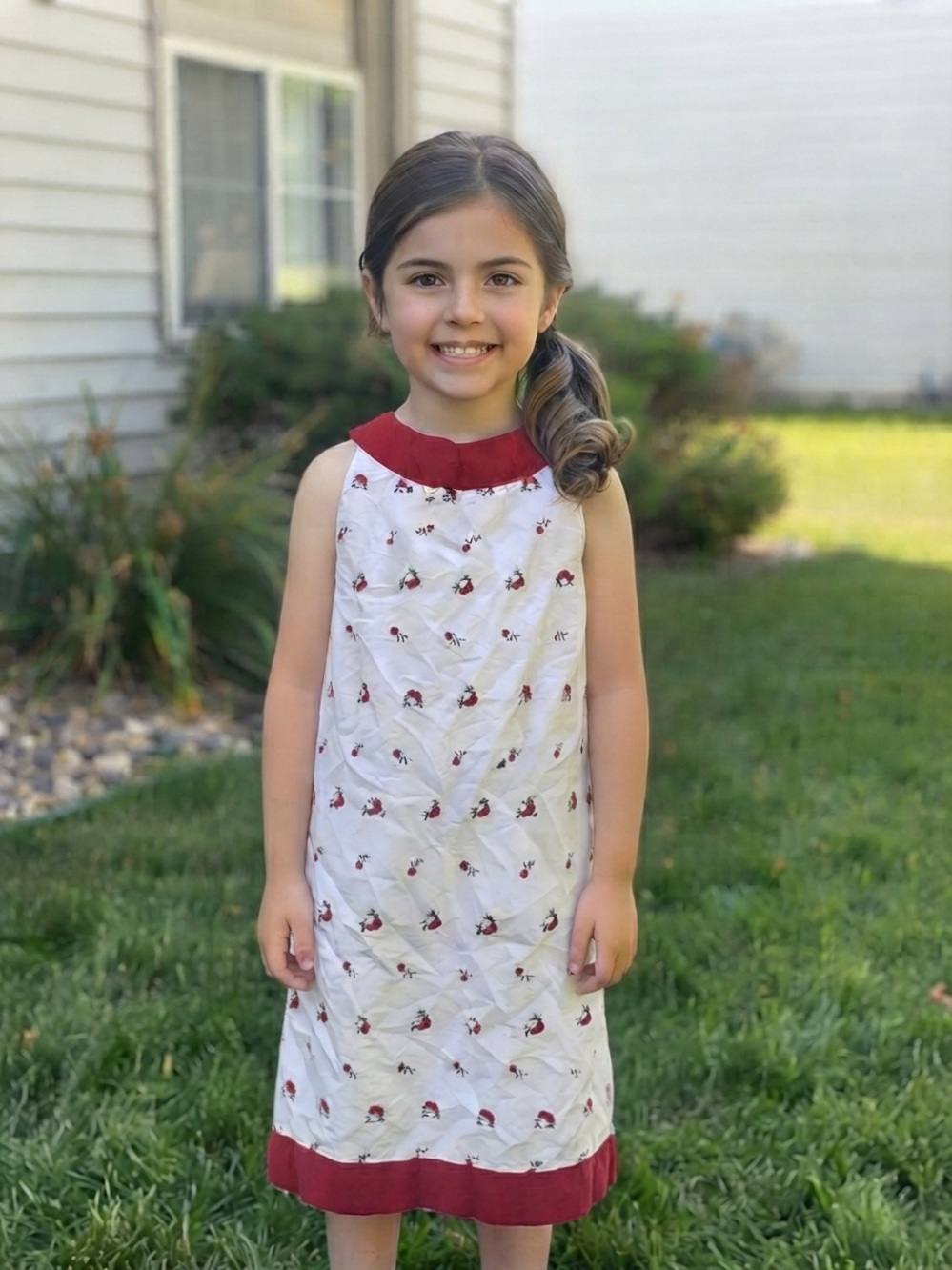Midi casual vintage handmade little girl dress